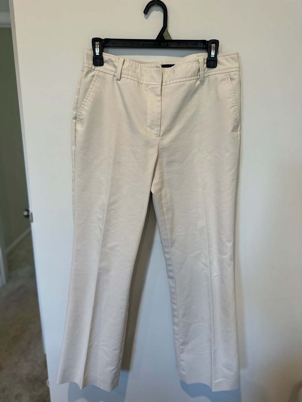 Talbots Petites Cream Beige Cotton Petite Size 8P Pants